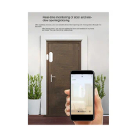 Zigbee Door Magnetic Sensor Tuya Smart TUAY Window Door Opening Home Reminder Anti-Theft Induction Alarm