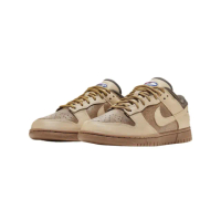 【NIKE 耐吉】W Nike Dunk Low 仿舊 咖啡 HF5718-929(經典 皮革 低筒 休閒鞋 女鞋)