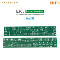 2CH HIFI E305 FET Differential Architecture Power Amplifier Bare PCB Base on Accuphase E-305 Circuit