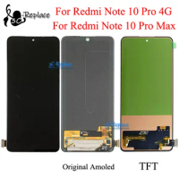 Amoled / TFT Black 6.67" For Xiaomi Redmi Note 10 Pro 4G / Note 10 Pro Max LCD Display Screen Touch Digitizer Assembly