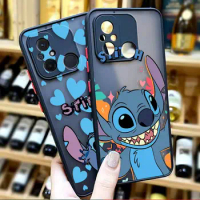 Matte Phone Case for Redmi A1 K40 GAMING K30 K30S K20 10X 10C 10 9C 9T 9A 9 8 7 6 5 PRO 4G 5G Case Funda Cartoon Cute S-Stitch