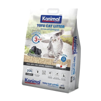 Kanimal คานิมอล ทรายแมวเต้าหู้ธรรมชาติ จับก้อนไว ฝุ่นน้อย ขนาด 20 ลิตร