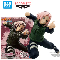 Bandai Namco Banpresto Vibration Stars Haruno Sakura 2 Naruto Shippuden 14Cm Original Anime Figure Model Kit Toy Gift Collection