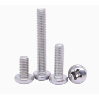 M3 M4 M5 M6 Screw Pan Head Phillips 304 Stainless Steel A2 304 Philips Screw Button Head
