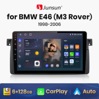 Junsun V1pro AI Voice 2 din Android Auto Radio for BMW E46 M3 320 318 325 330 335 Carplay 4G Car Multimedia GPS DSP autoradio