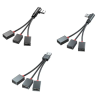 USB Splitter Cable,USB Male to 3 Female Extension Cord Connector,USB Port Hub Power Split Adapter