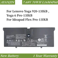L16M4P60 5B10N01565 7.68V 70WH Laptop Battery For Lenovo Yoga 920-13IKB ,Yoga 6 Pro-13IKB For Ideapad Flex Pro-13IKB L16C4P61