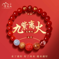 紫南宮過爐開光🙏🏻龍年九紫離火手串 手鏈 六合生肖手串 五行手串 瑪瑙水晶手串 嵗嵗手鏈 護身符 平安轉運手串