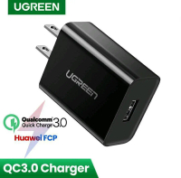 UGREEN รุ่น 60495 หัวชาร์จเร็ว QC 3.0 USB-A กำลังไฟขนาด 18W  **สามารถใช้งานได้กับมือถือทุกรุ่น ทุกแบ