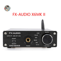 FX-AUDIO DAC-X6MKII HI-FI Bluetooth audio DAC/AMP amplifier ESS9018 chip supports USB/coaxial/optical input AC110/220V