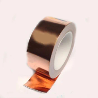 25m Single lead copper foil tape conductive shielding tape paper single-sided conductive copper foil adhesive tape width 5cm