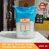 Klir (Biru) Thinwall Kotak 1000 ml Pack/Persegi Panjang (Rectangle) 200 ml Pack/Rectangle 250 ml Pac