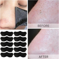 10pcs Blackhead Remove Mask Nasal Strips Shrink Pore Deep Cleansing Nose Stickers Face Skin Care Mask Black Head Removal