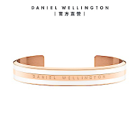 Daniel Wellington DW 手環 Emalie 經典雙色手環玫瑰金x白S DW00400007