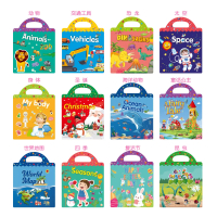 Reusable Children Sticker Book for kids reusable sticker book Scene Play Book Set Early Learning boo
