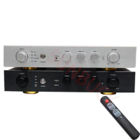 SUNBUCK E300 Preamplifier High Medium And low Bass Adjustment Balance Remote Control Bluetooth 5.0 HiFi Preamp Amplifier Audio