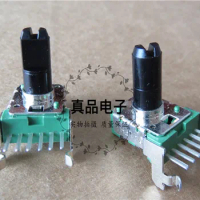 [VK] ALPHA B10K 142 imported Taiwan double 6 pin horizontal audio mixer potentiometer handle length 13MM switch