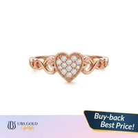 UBS Gold Cincin Emas - Cc17665 - 17k 9 Rose Gold