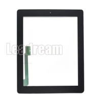 Touch Screen For iPad 4 2012 A1458 A1459 A1460 LCD Front Outer Glass Digitizer Display Replacement with Home button