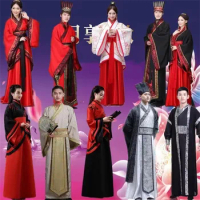 Ancient Woman Stage Dance Dress Chinese Traditional Costumes Girls Adult Tang Suit Performance Hanfu Female Cheongsam Outfit