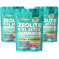 Zelot Childrens Detox Chewables (Mixed Berry Flavor) - Zoeva 9-in-1 Childrens Health Supplement Spor