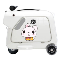 SQ3 Lovely Kid Scooter Riding Suitcase Mini Novel designed for kids ride on Built-in Speaker Dual Wheels motorized
