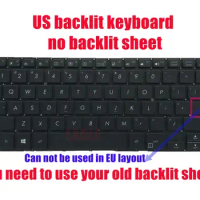 US backlit keyboard for Asus ZenBook UX331U UX331UN No backlit sheet