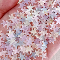 30PCS Granulated Sugar Resin Starfish Nail Art Charms Kawaii Accessories Nail Decoration Supplies Materials Manicure Decor Parts