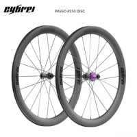 CYBREI PASSO 4550 Carbon Wheelset Disc Brake 700c Carbon Spokes and Rim, Ceramic Bearings Road Bicycle Rim Depth 45mm / 50mm