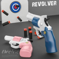 Colorful Mini Revolver Gun Model,Glock Soft Bullet Gun, Children's Boy GirsToys , Small Airsoft Pistol