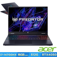 Acer 宏碁 Predator Helios Neo PHN16-72-75W3 16吋電競筆電(i7-14700HX/16GB/512GB/RTX4050/Win11)