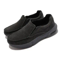 【SKECHERS】休閒鞋 Arch Fit Talon-Menifee 男鞋 黑 復古 帆布 懶人鞋(204612BLK)