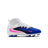 NIKE JR. Phantom 6 High Club FG/MG [HQ2022-446] 4.5Y Racer Blue/Pink Blast-White