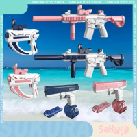 Electric Glock Pistol Shooting Toy Full Automatic Water Guns Long-range Waterguns Summer Beach Water Park Toy For Kids Adult Toy