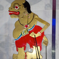 Wayang Bagong Kolor Merah Abang Kiseno Ukuran +-55cm