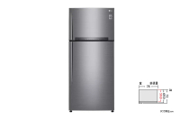 【LG】變頻雙門冰箱 星辰銀/525公升(冷藏389/冷凍136)-GN-HL567SVN