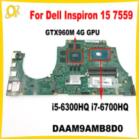 DAAM9AMB8D0 Mainboard for Dell Inspiron 15 7559 laptop motherboard CN-0MPYPP 0MPYPP MPYPP with i5-6300HQ i7-6700HQ GTX960M 4G