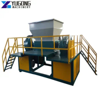 YG Double Shaft Waste Tire Metal Scrap Drums Pipe and Plastic Shredder for Recycling Machine