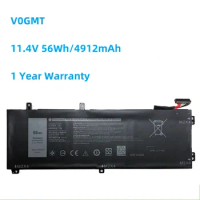 V0GMT 11.4V 56Wh Laptop Battery For DELL G7 17 7700 Series For Dell Inspiron 15 7501 For Dell Vostro 15 7500 Series
