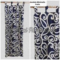 Promo Gorden Jendela Minimalis Motif Tralis Coklat / Gorden Kaca Minimalis Motif Best Seller
