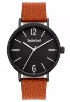Timberland Watch Timberland - Jam Tangan Pria - Black - Brown Leather Strap - 15636JYB/02