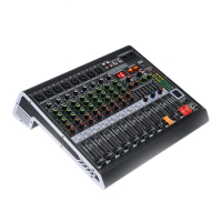 MC8 8 Channel Professional Digital Interface Mixer Audio Sound Board Mixing Console Built-in 16 Reverb Effect Usb Audio Mixer