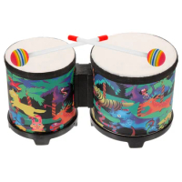 Drum Percussion Child Drums For Kids Percussion Instrument Drum Sticks Kids Ages 9-12 Bongos Western Drums Plastic Educational
