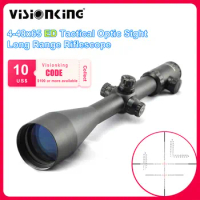 Visionking 4-48x65 ED Rifle Scopes Tactical Optical Scope Red and Green Illuminated Hunting Scopes Riflescopes Airsoft Sight