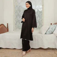 Lozy Hijab - Hafa Set Series 2 (One Set Ibu Embroidery Lozy x Hamidah Farhad Family Sarimbit) S-M Bl