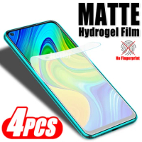 4pcs Matte Hydrogel Film For Xiaomi Redmi Note 9 Pro Max 9S 9Pro Redmy Note9Pro Note9 Gel Protection Protective Screen Protector