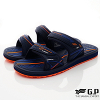 GP 涼拖鞋-雙絆帶排水拖鞋款G2259M-42橘色(男段)
