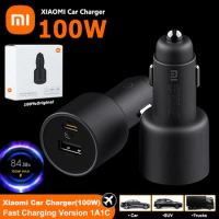 120W 100W Xiaomi Car Charger Original Fast Charging Turbo Cargador USB Type C Car Phone Charge mi 13t 12t 13 12 9 pro Redmi POCO