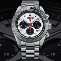 SEIKO精工 PROSPEX SPEEDTIMER 熊貓錶2.0 三眼太陽能計時腕錶 禮物推薦 畢業禮物 V192-0AH0N/SSC911P1