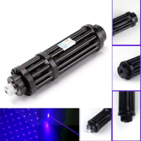 Tactics Blue Laser Pointer- 10000m High Powerful Burning Matches Laser Puissant Visible Focus Focusable Combination